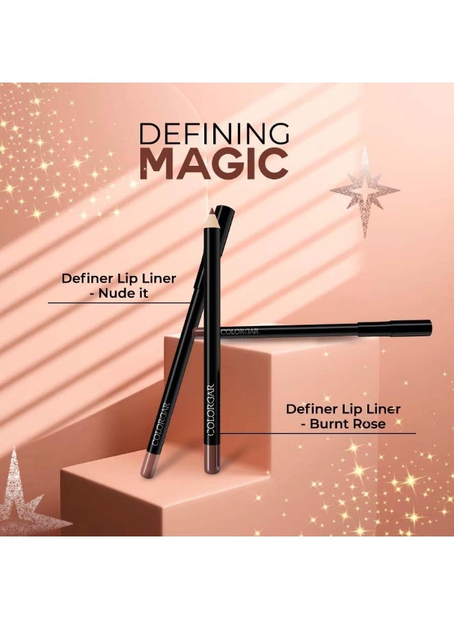 Colorbar matte Definer Lip Liner (BURNT ROSE 019) - Image 3